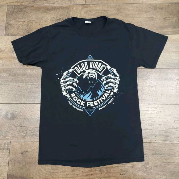 Blue Ridge Rock Festival 2023 Shirt Small Black Double Sided Deathpunch Slipknot - Picture 1 of 7